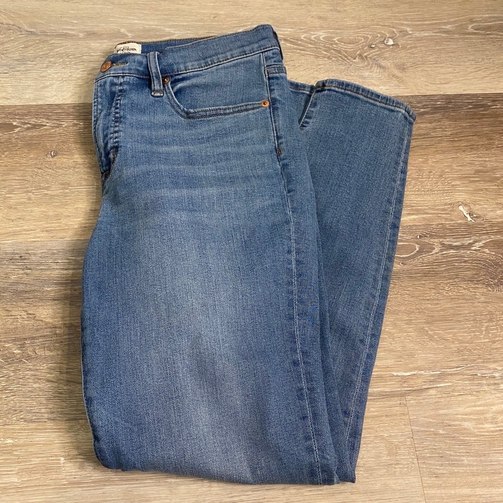 Jcrew 8” toothpick jeans